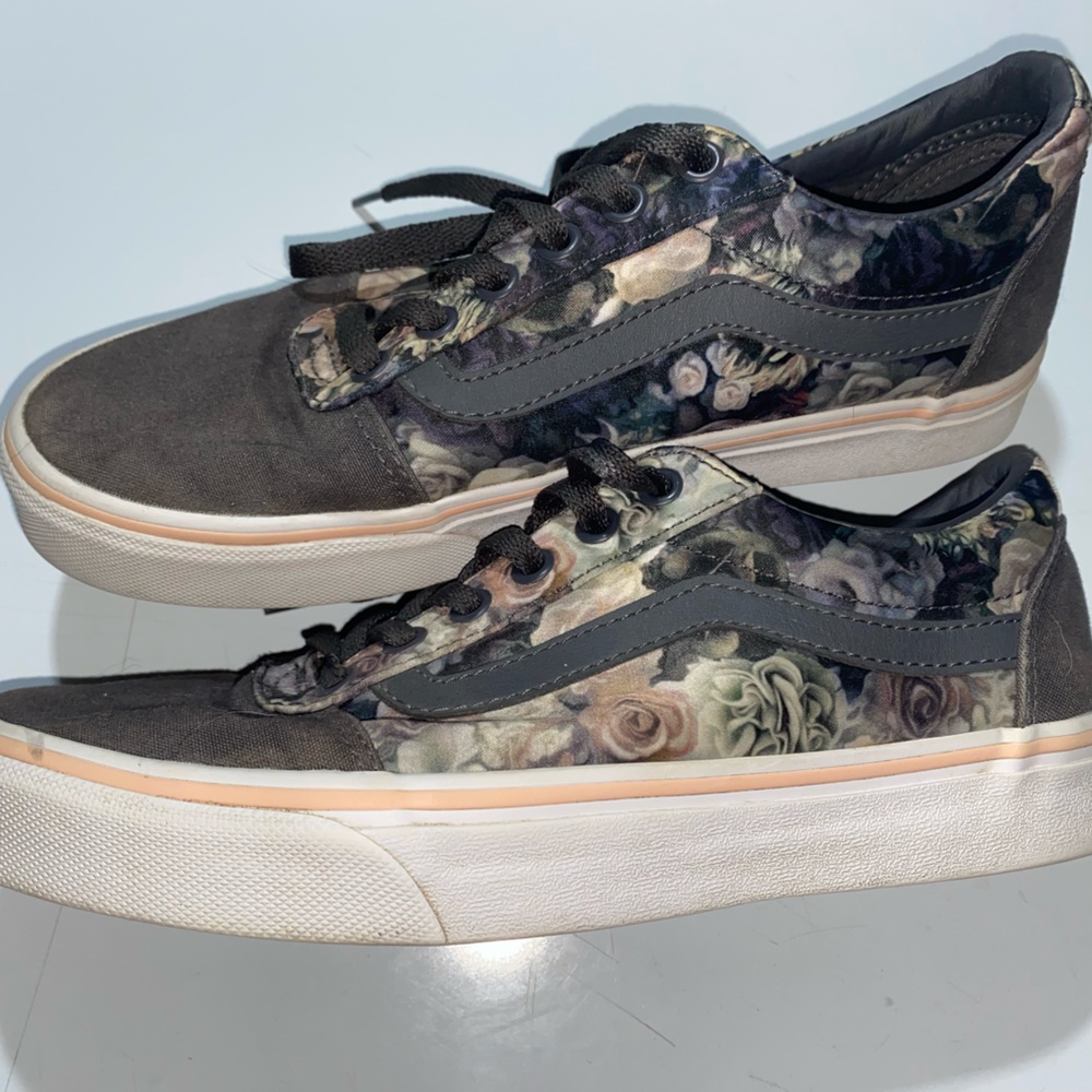 Like new limited edition floral Vans